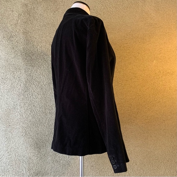 “DKNY City” Black Velveteen Jacket size M - Picture 7 of 11